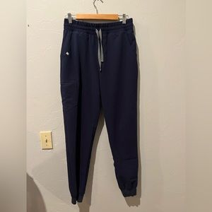 FIGS Zamora Jogger Scrub Pants Women Medium Tall M/T Navy Blue High Waist